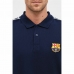 Поло с коротким рукавом мужское F.C. Barcelona Тёмно Синий