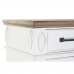 Dientafel DKD Home Decor   Wit Bruin Pijnboom Plastic 160 x 42 x 105 cm