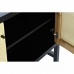 Dientafel DKD Home Decor Zwart Spar Natuurlijk Rotan (120 x 38 x 76 cm)