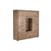 Шкаф DKD Home Decor   145 x 40 x 153 cm Стеклянный Коричневый древесина акации