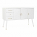 Sideboard DKD Home Decor   White Cream Natural Metal Paolownia wood 120 x 40 x 78,5 cm