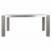 Jedálenský stôl DKD Home Decor Sklo Sivá Aluminium Dub Tvrdené sklo (162 x 92 x 74 cm)