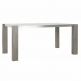 Dining Table DKD Home Decor Crystal Grey Aluminium Oak Tempered Glass (162 x 92 x 74 cm)