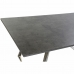 Mesa de Jantar DKD Home Decor Cristal Aço Cinzento escuro (180 x 90 x 76 cm)