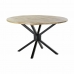 Jedálenský stôl DKD Home Decor 127 x 127 x 75 cm Prírodná Čierna Kov Aluminium Mangové drevo