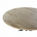 Jedilna Miza DKD Home Decor 127 x 127 x 75 cm Naraven Črna Kovina Aluminij Mangov les