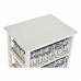 Prádelník DKD Home Decor Modrý Bílý proutěný Dřevo Paulovnie (40 x 29 x 59 cm)