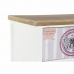 Cassettiera DKD Home Decor Bianco Multicolore Naturale Legno Cristallo Legno MDF Vintage 79,5 x 35 x 136 cm