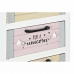 Σιφονιέρα DKD Home Decor Γκρι Μπεζ Ροζ Λευκό Παιδικά Ξυλο παουλόβνια (40 x 29 x 73,5 cm)