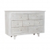 Chest of drawers DKD Home Decor White Multicolour Metal Mango wood Indian Man 30 x 40 cm 112 x 35 x 75 cm