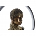Lysdekoration DKD Home Decor Harpiks Afrikansk kvinde (35,5 x 11 x 36 cm)