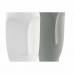 Vas DKD Home Decor Vit Grå Keramik Plast Ansikte 11 x 11 x 26,8 cm (2 antal)
