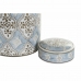 Vase DKD Home Decor Porcelain Beige Blue 18 x 18 x 30 cm Arab