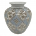 Vase DKD Home Decor Porcelæn Beige Blå Araber 22 x 22 x 25 cm