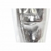 Vaza DKD Home Decor 15 x 13 x 31 cm Veidas Sidabras Aliuminis Šiuolaikiškas