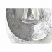 Váza DKD Home Decor Tvár Striebristý Aluminium Moderný (19 x 19 x 31 cm)