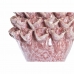 Vase DKD Home Decor Flower Pink Turquoise 18 x 18 x 27 cm Stoneware 20 x 20 x 27 cm Mediterranean (2 Units)