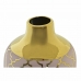 Vase DKD Home Decor 13 x 13 x 26 cm Porcelain Pink Golden Oriental Chromed