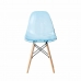 Jedálenská stolička DKD Home Decor Prírodná Modrá PVC Breza (50 x 46 x 83,5 cm)