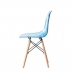Jídelní židle DKD Home Decor Přírodní Modrý PVC Bříza (50 x 46 x 83,5 cm)