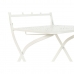 Chaise de jardin DKD Home Decor Blanc Métal 40 x 48 x 93 cm