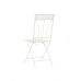 Chaise de jardin DKD Home Decor Blanc Métal 40 x 48 x 93 cm