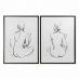 Картина DKD Home Decor 70 x 2,5 x 90 cm Женщина современный (2 штук)
