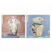 Maleri DKD Home Decor Læret 80 x 2,8 x 80 cm Vase Moderne (2 enheter)