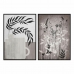 Malba DKD Home Decor 53 x 4,5 x 73 cm Moderní/jazz List rostliny (2 kusů)