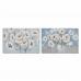 Maľba DKD Home Decor 120 x 2,8 x 80 cm Kvety Shabby Chic (2 kusov)