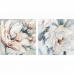 Paveikslas DKD Home Decor 90 x 2,5 x 90 cm Gėlė Shabby Chic (2 vnt.)