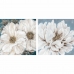 Malba DKD Home Decor 80 x 2,4 x 80 cm 80 x 3,5 x 80 cm Cvijeće Romantický (2 kusů)