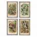 Картина DKD Home Decor 45 x 2 x 65 cm птицы Cottage (4 Предметы)