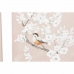 Cuadro DKD Home Decor 40 x 3 x 90 cm Pájaro Oriental (3 Piezas)