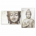Maleri DKD Home Decor 83 x 4,5 x 122,5 cm Buddha Orientalsk (2 enheder)