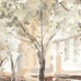 Painting DKD Home Decor Trees Cottage 100 x 3,7 x 100 cm (2 Units)