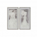 Tablou DKD Home Decor 40 x 3,8 x 80 cm Femeie Romantic (2 Unități)