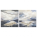 Glezna DKD Home Decor 100 x 3,5 x 100 cm Abstrakts Moderns (2 gb.)