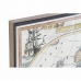 Cadre DKD Home Decor Mappemonde (83,5 x 3 x 63,5 cm)