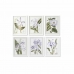 Glezna DKD Home Decor 40 x 2 x 54 cm Цветы Shabby Chic (6 Daudzums)
