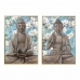 Maleri DKD Home Decor 51,5 x 3,5 x 71,5 cm Buddha Orientalsk (2 enheter)