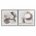 Glezna DKD Home Decor Abstrakts 60 x 3,5 x 60 cm Urbāns (2 gb.)