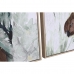 Картина DKD Home Decor Папагал Тропически 83 x 4,5 x 122,5 cm 83 x 4,5 x 123 cm (2 броя)