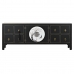 Mueble de TV DKD Home Decor Negro Oriental Blanco Dorado Blanco/Negro Metal Abeto Madera MDF 130 x 26 x 51 cm