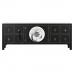 TV-möbler DKD Home Decor Svart Orientalisk Vit Gyllene Vit/Svart Metall Gran Trä MDF 130 x 26 x 51 cm