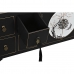 Mobilă TV DKD Home Decor Negru Oriental Alb Auriu* Alb/Negru Metal Brad Lemn MDF 130 x 26 x 51 cm