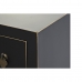 TV-Möbel DKD Home Decor Schwarz Orientalisch Weiß Gold Weiß/Schwarz Metall Tanne Holz MDF 130 x 26 x 51 cm