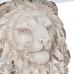 Bijzettafel DKD Home Decor Leeuw 52 x 44 x 72 cm Kristal Grijs Metaal Wit Magnesium