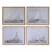 Glezna DKD Home Decor Egle Stikls 70 x 55 x 2 cm 70 x 2 x 55 cm Barco (4 Daudzums)