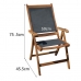Садовое кресло древесина акации Текстиль Серый (2 штук) (59 x 45,5 x 75,5 cm)